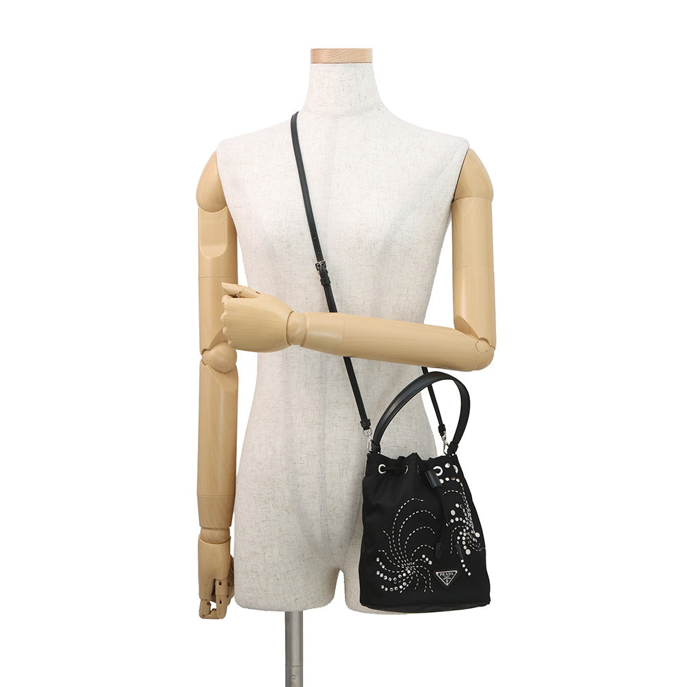 PRADA 1978 Re-Nylon Mini Bag Black1BE067 Nylon