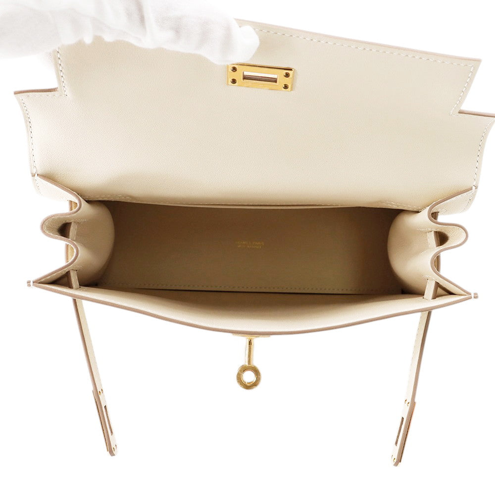 HERMES kelly dance 2 Craie Swift Leather