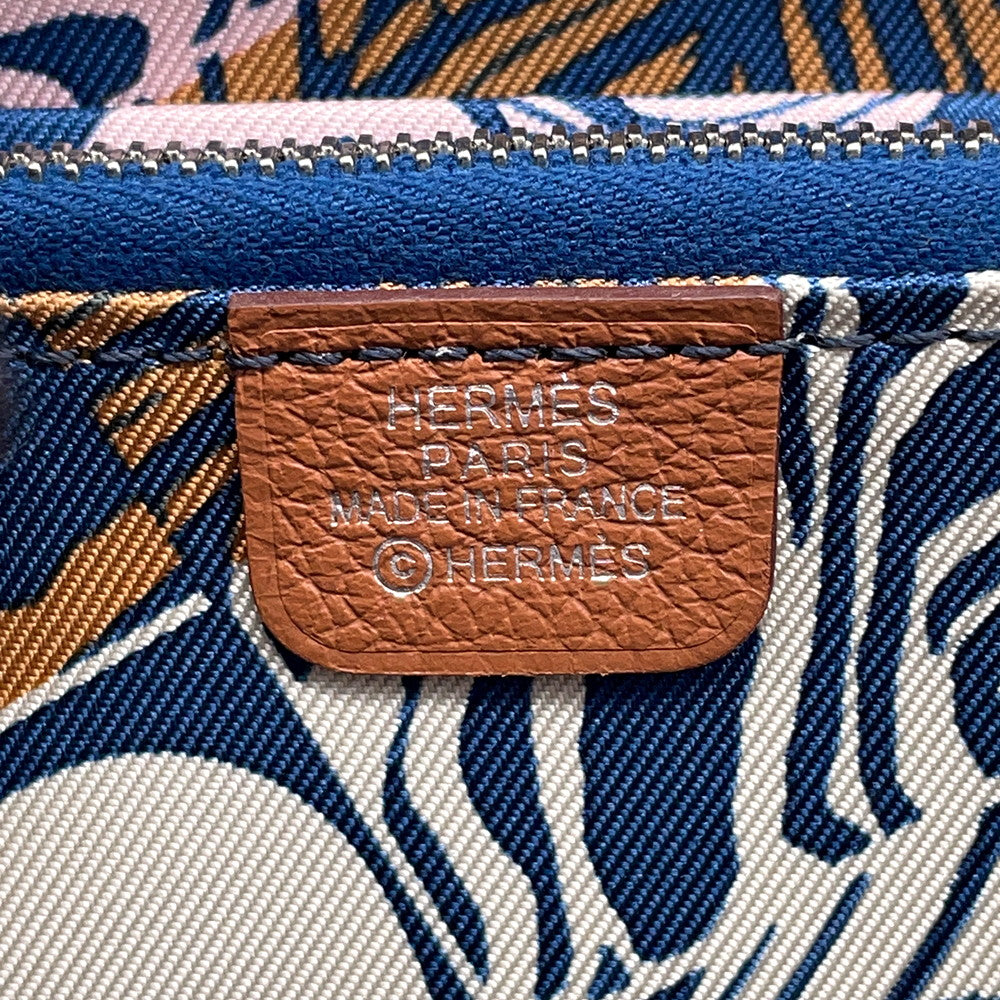 HERMES Azap compact silk in Gold Evercolor
