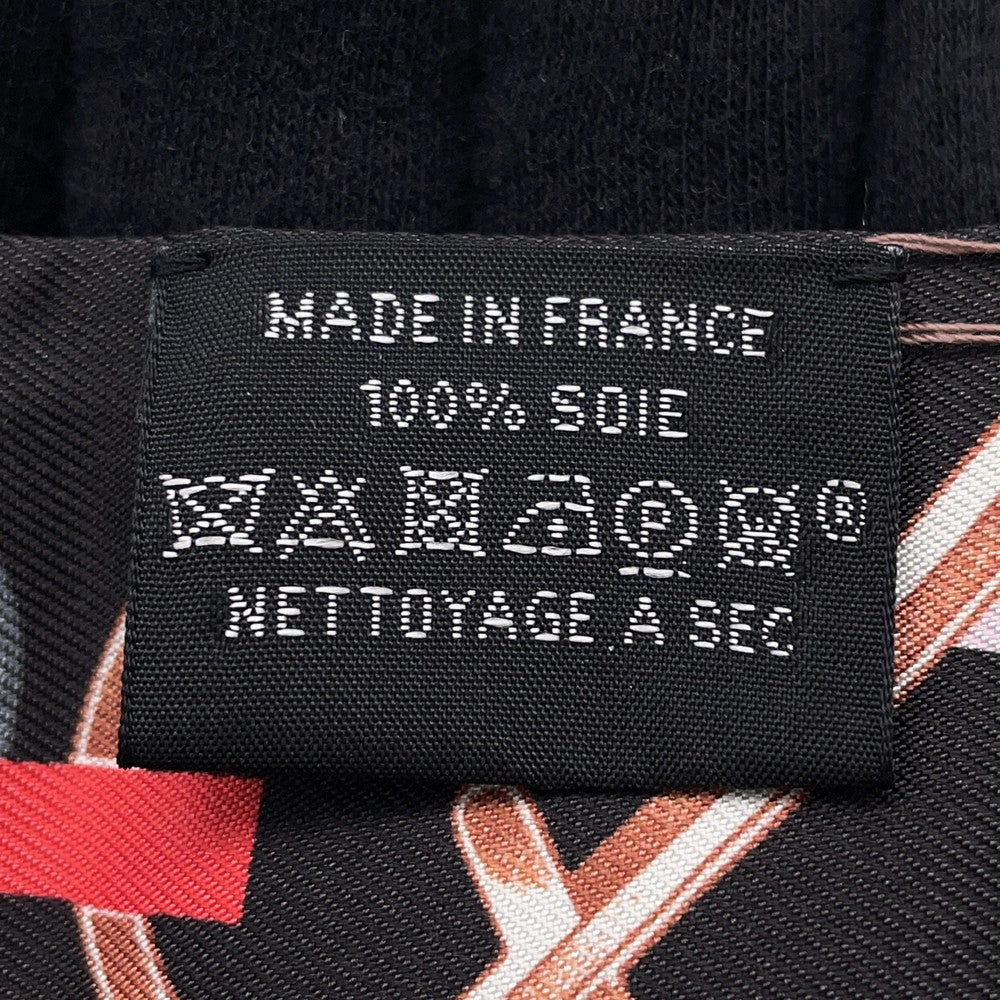 HERMES Twilly Dore・Boucle DO RE BOUCLES Black/Rose/Multicolor Silk100%