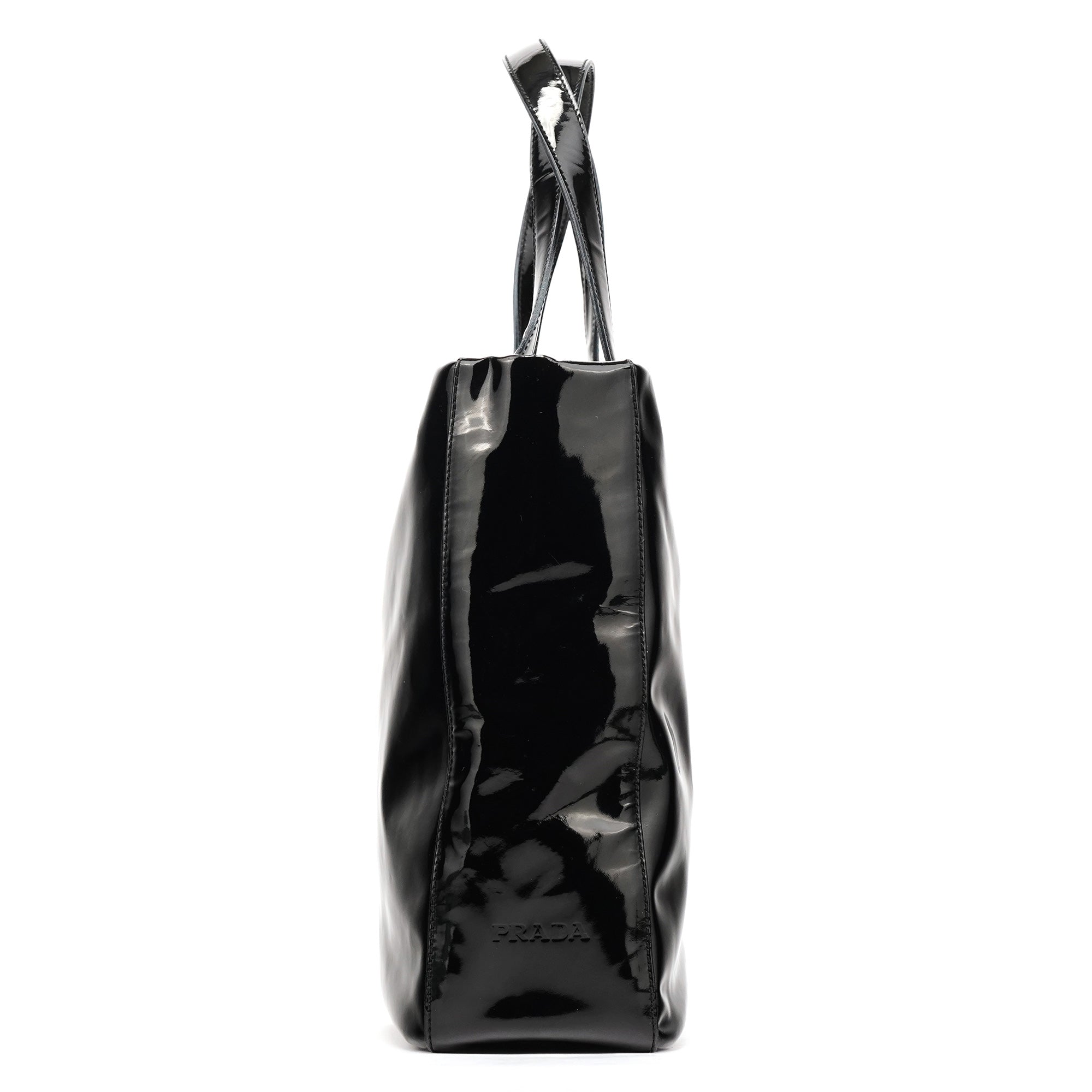 B8157 Black Spazzolato Tote Bag