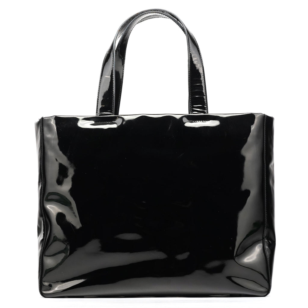 B8157 Black Spazzolato Tote Bag