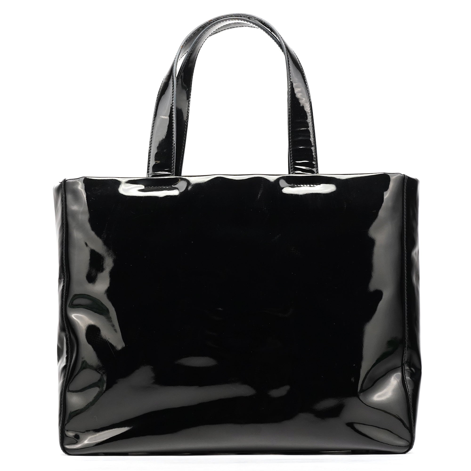 B8157 Black Spazzolato Tote Bag