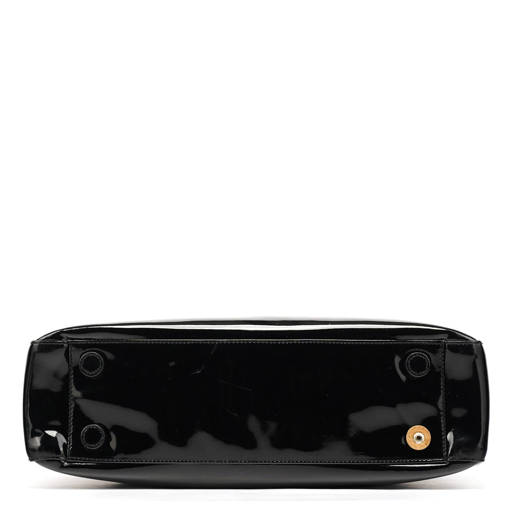 B8157 Black Spazzolato Tote Bag