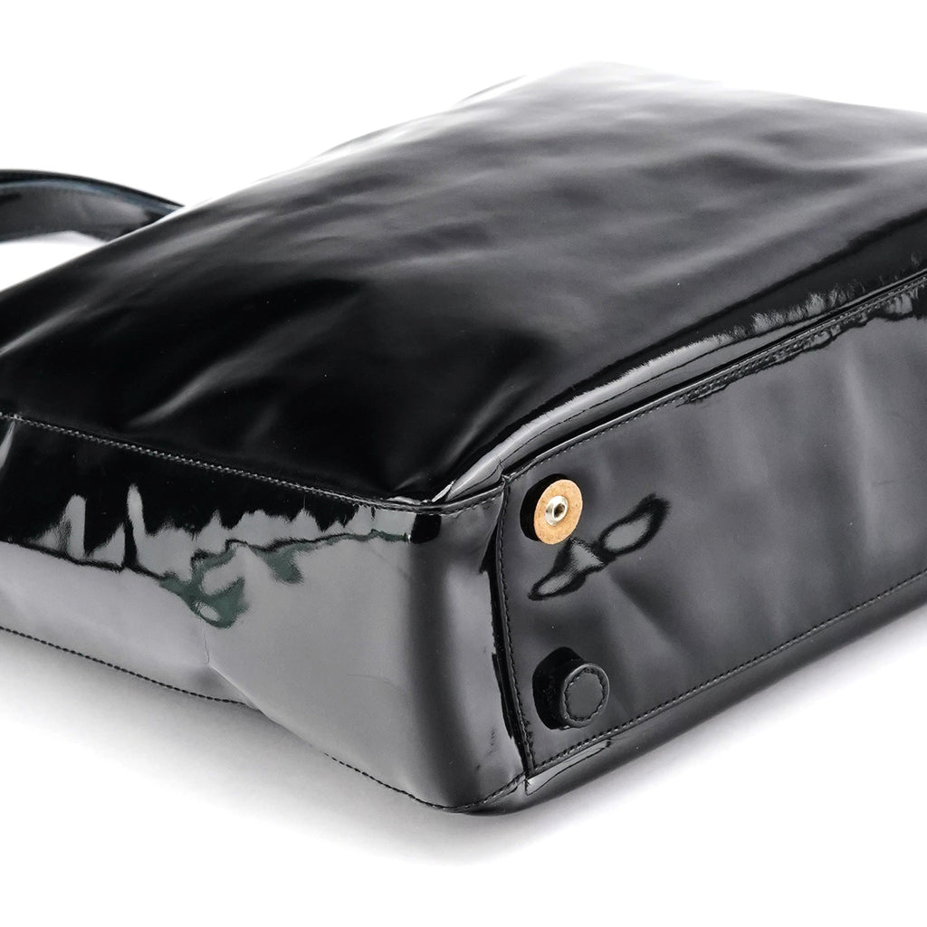 B8157 Black Spazzolato Tote Bag