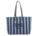 FENDI Go-to-Shopper Tote Navy/Blue7VA610 Canvas Leather