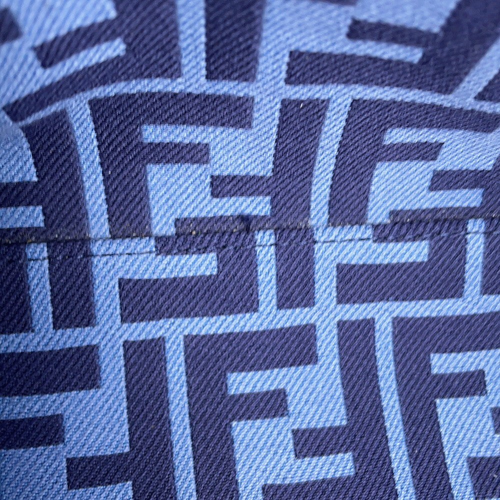 FENDI Go-to-Shopper Tote Navy/Blue7VA610 Canvas Leather