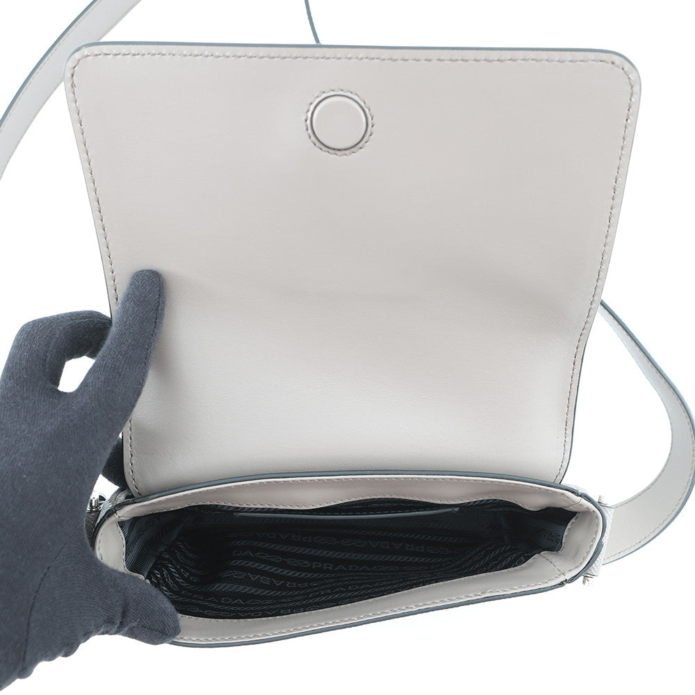 PRADA Saffiano Leather Shoulder Bag Greige2VD065 Leather