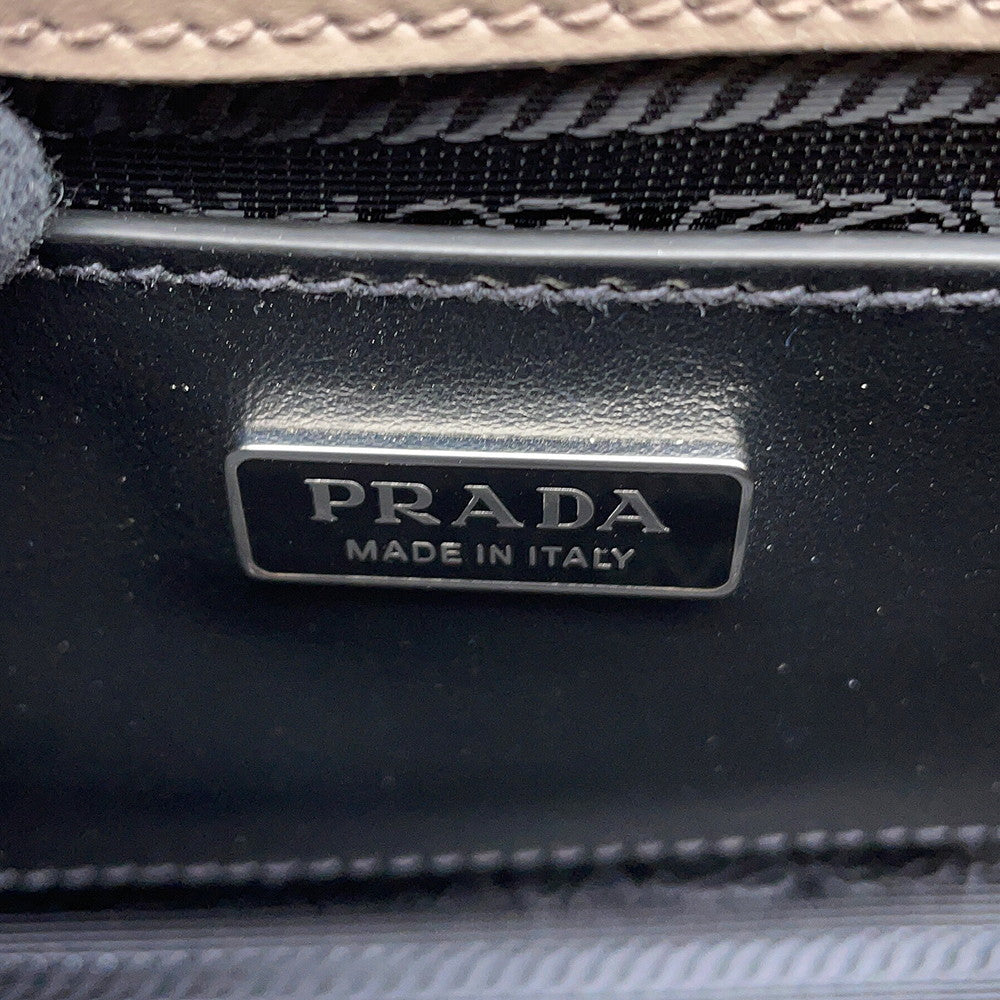 PRADA Saffiano Leather Shoulder Bag Greige2VD065 Leather