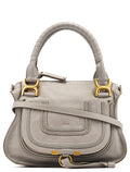 Grey Leather Marcie 2-Way Bag