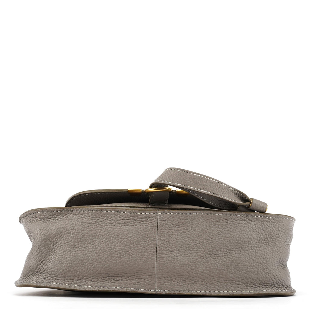 Grey Leather Marcie 2-Way Bag