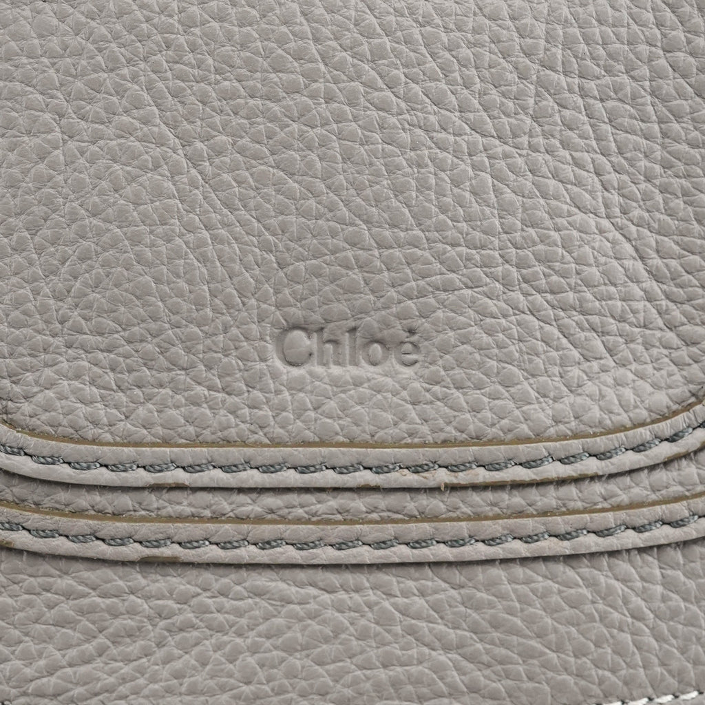Grey Leather Marcie 2-Way Bag