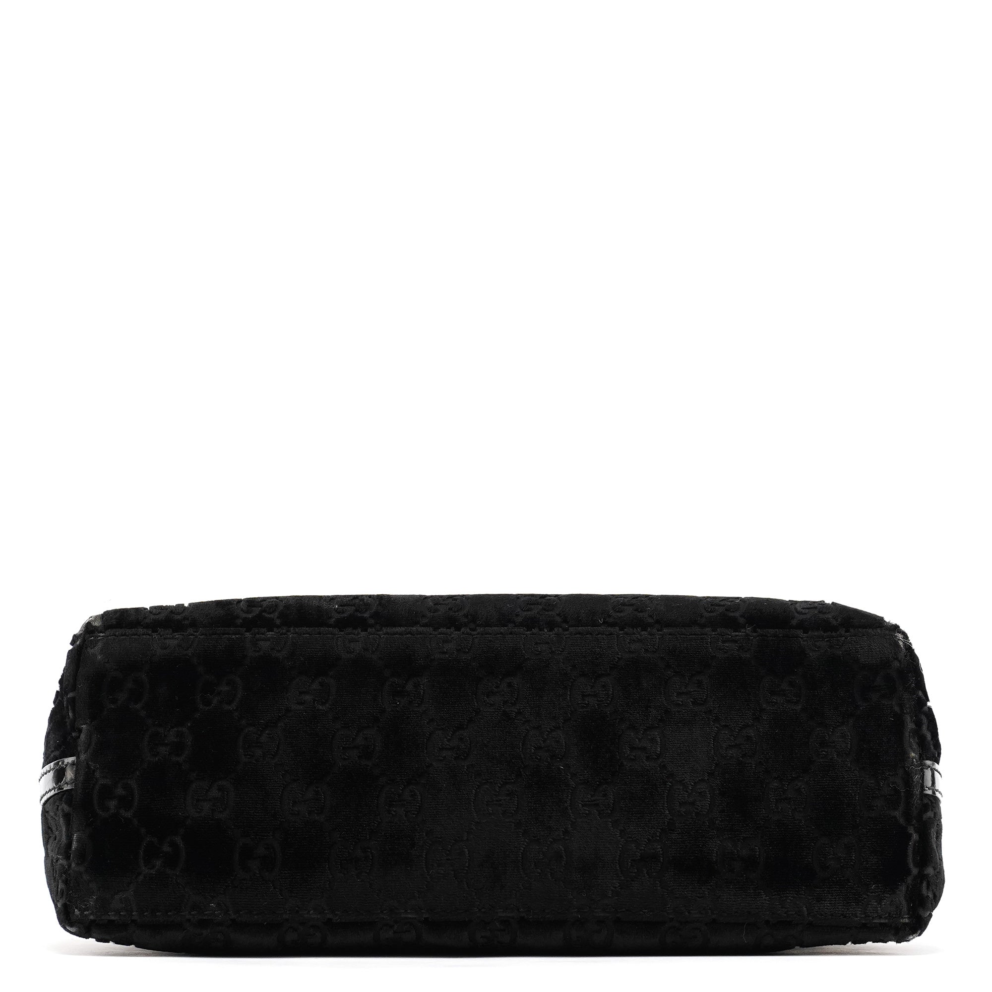 1997 Black GG Velvet Shoulder Bag