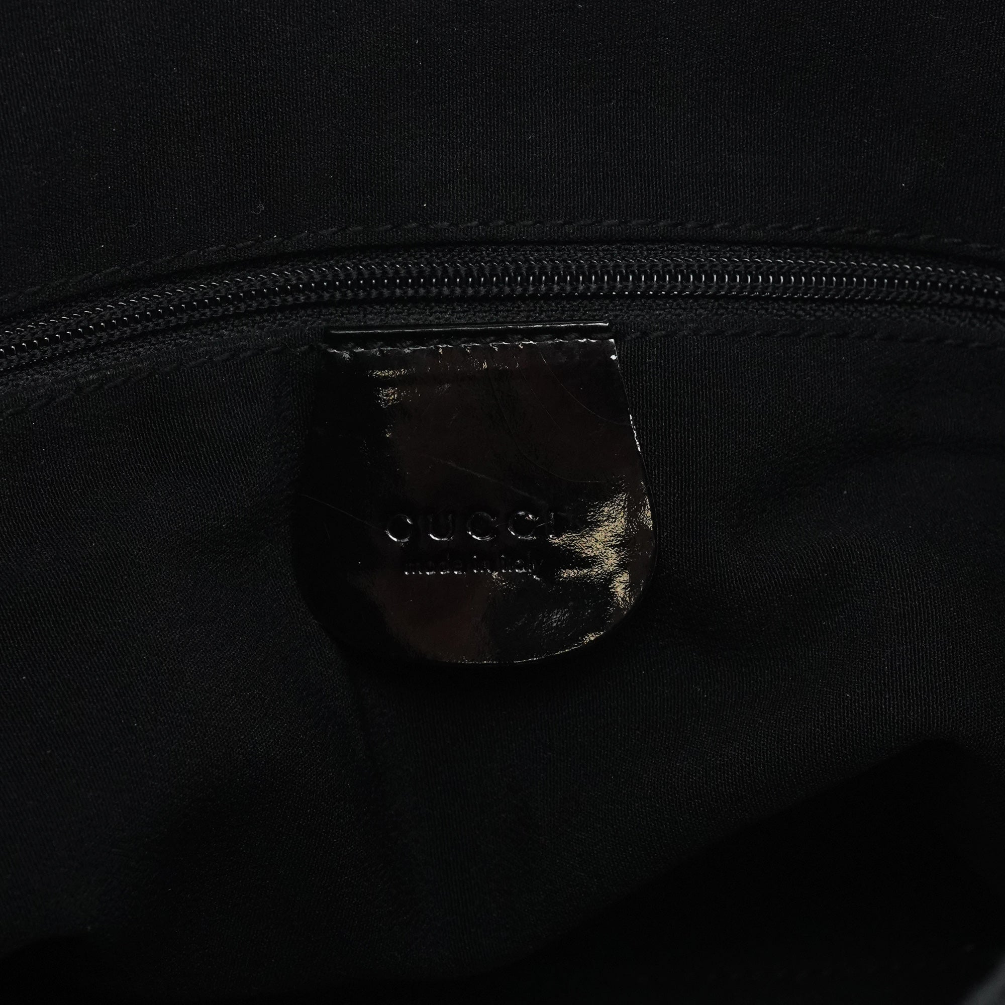 1997 Black GG Velvet Shoulder Bag