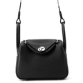 HERMES Lindy Black Taurillon Clemence Size Mini