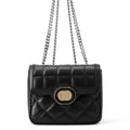 GUCCI Decorated Mini Chain Shoulder Bag Black741457 Leather