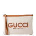 GUCCI Clutch Bag Beige/Brown777165 Canvas Leather