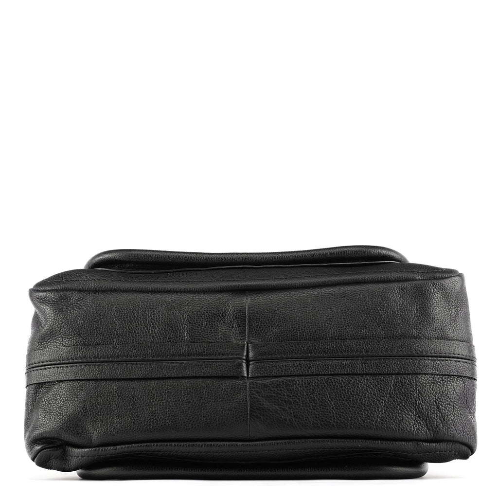 Black Leather Paraty 2-Way Bag
