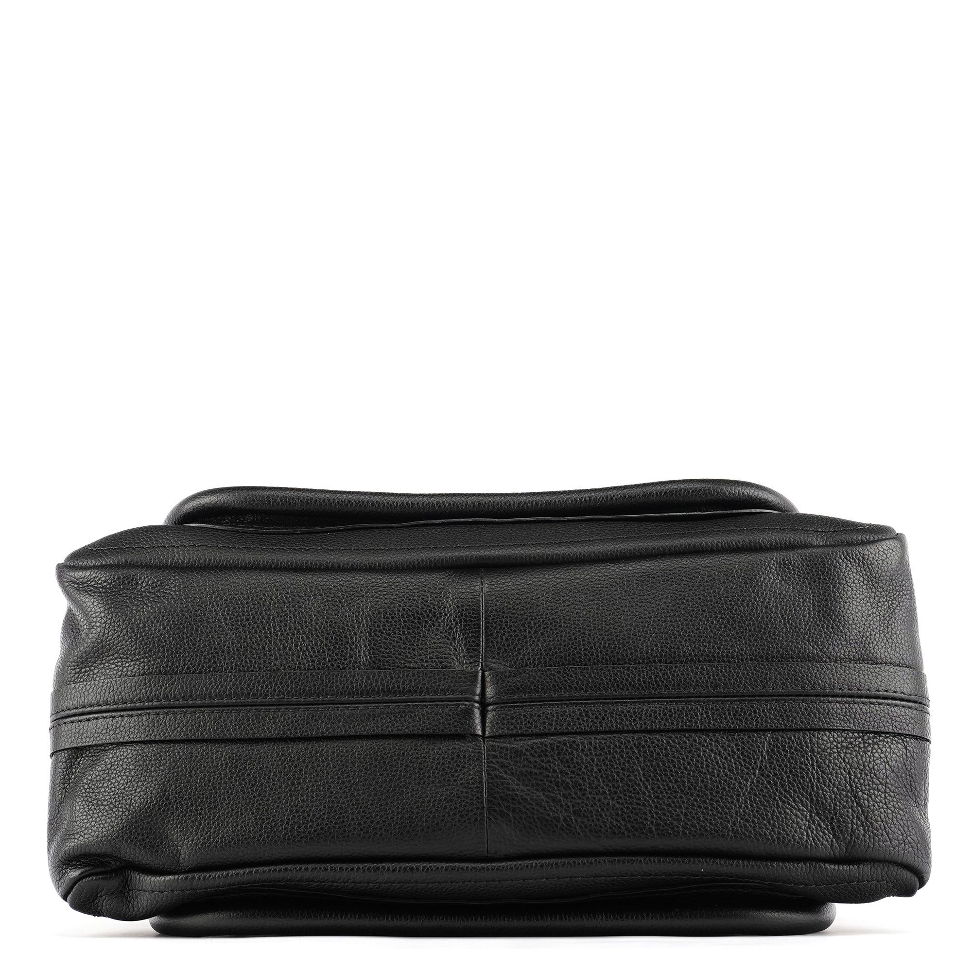Black Leather Paraty 2-Way Bag