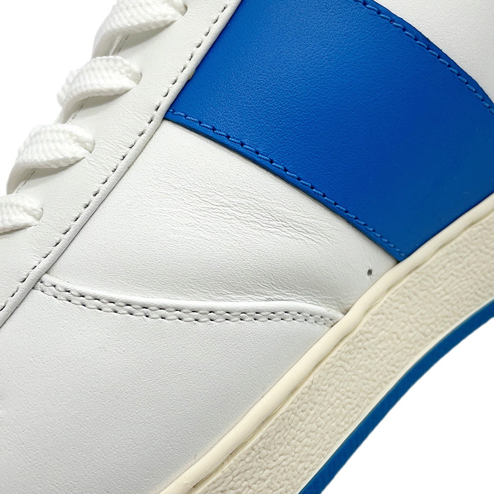 LOUIS VUITTON Rivoli Line Sneakers White/Blue1A5Y0X Leather Size 7