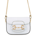 GUCCI Horsebit 1955 Nanobag White760253 Leather