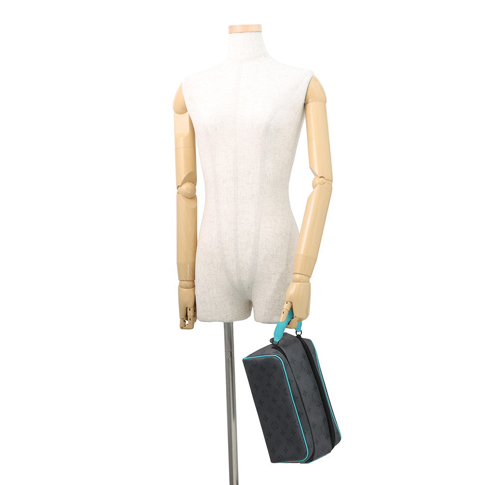 LOUIS VUITTON Dop kit Turquoise/NoirM11482 Monogram Eclipse Reverse