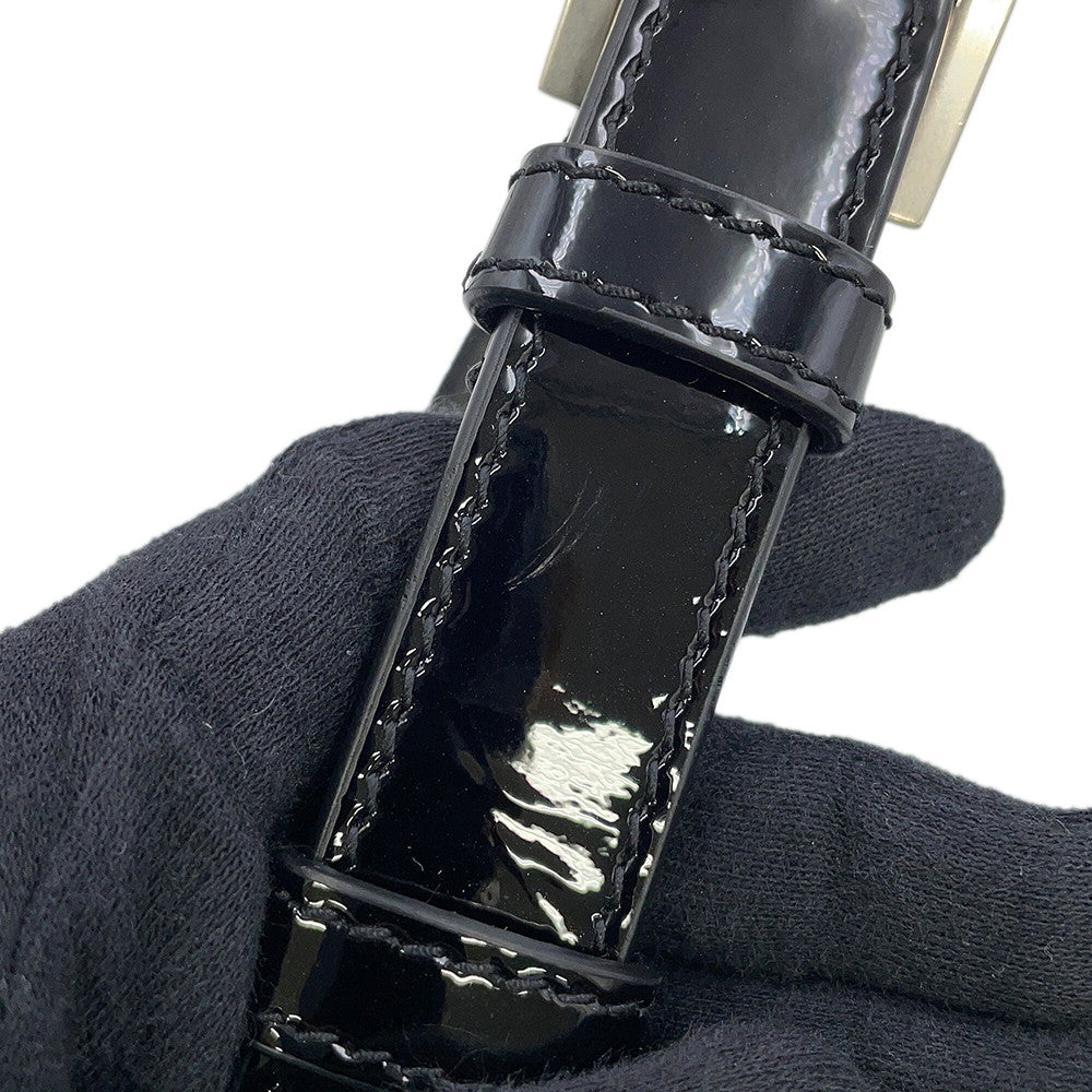 SAINT LAURENT PARIS June Shoulder Bag Black713700AAAWT1000 Patent Leather