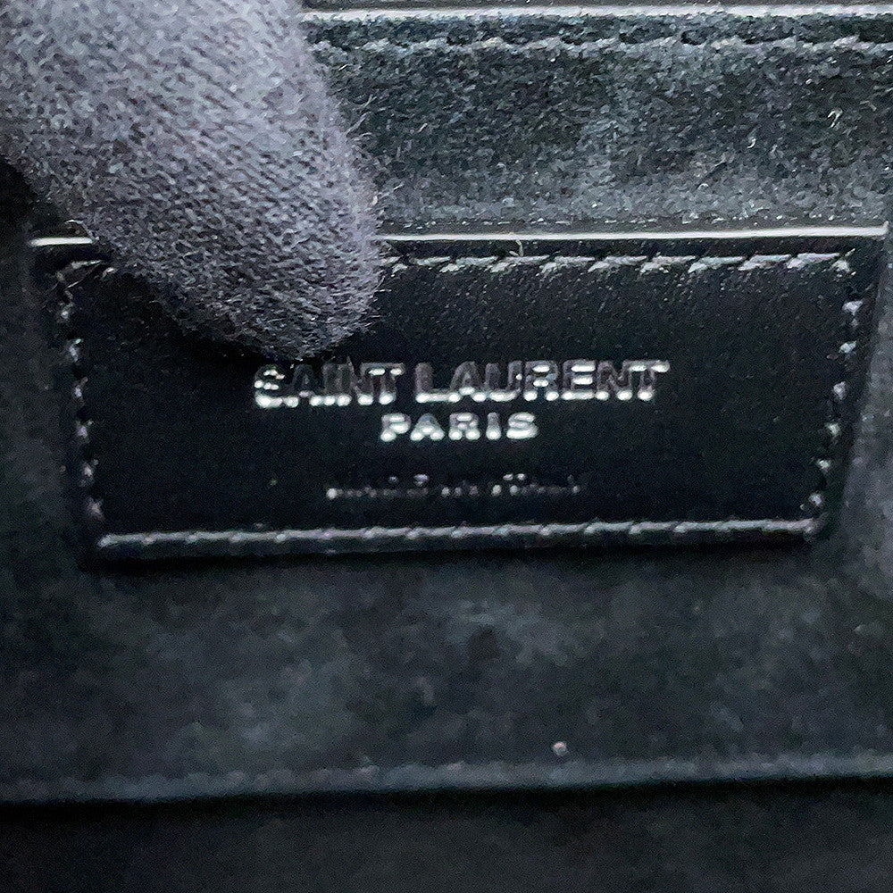 SAINT LAURENT PARIS June Shoulder Bag Black713700AAAWT1000 Patent Leather