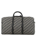 Dior Oblique Jacquard Lingot 2-Way Travel Bag Beige/Navy1ADDU115YKY_H27E Canvas Leather Size 50