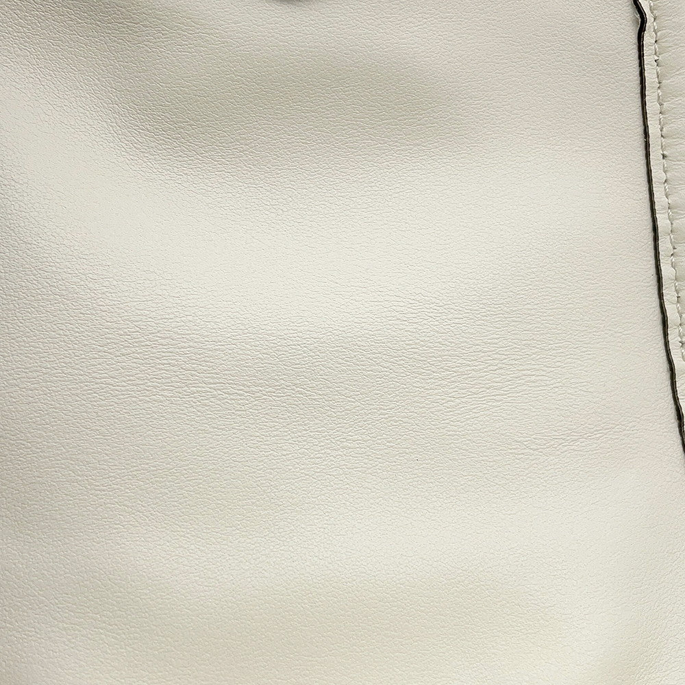 MIUMIU Logo Backpack White5BZ043 Leather Size Medium