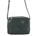 Bottega Veneta Maxi INTRECCIATO Shoulder Bag Dark Green Leather