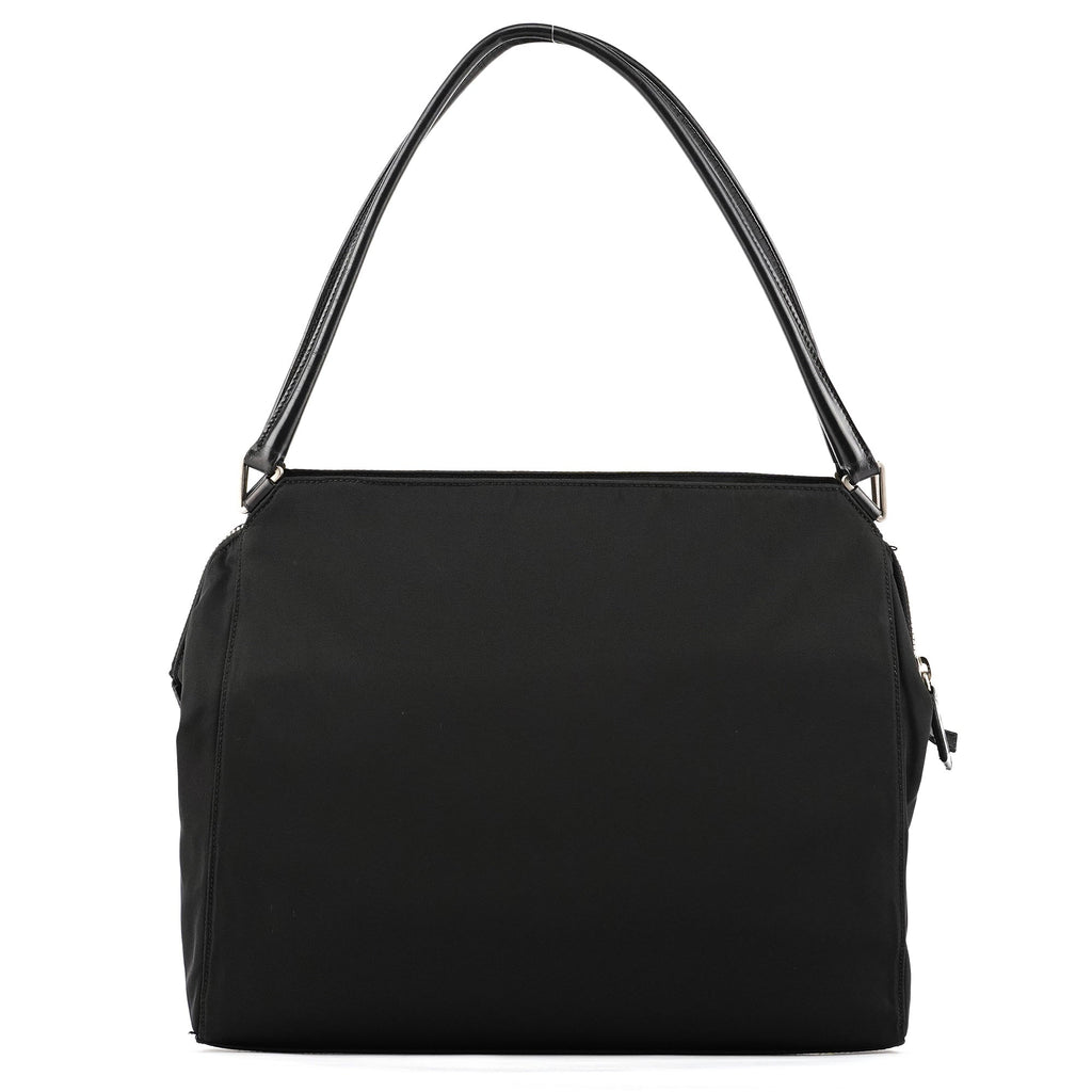 Black Tessuto Chic Nylon Shoulder Bag