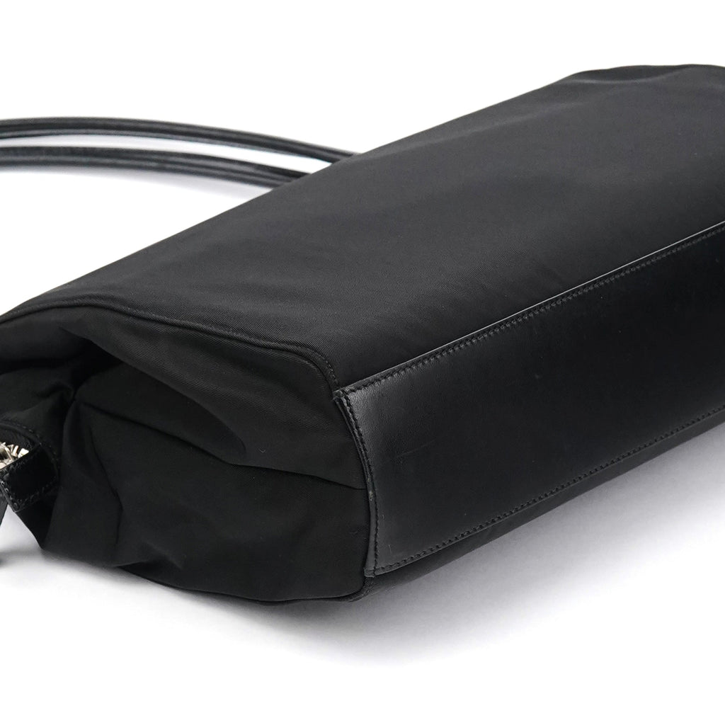 Black Tessuto Chic Nylon Shoulder Bag