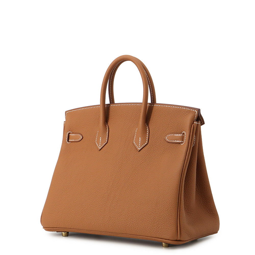 HERMES Birkin Gold Togo Leather Size 25