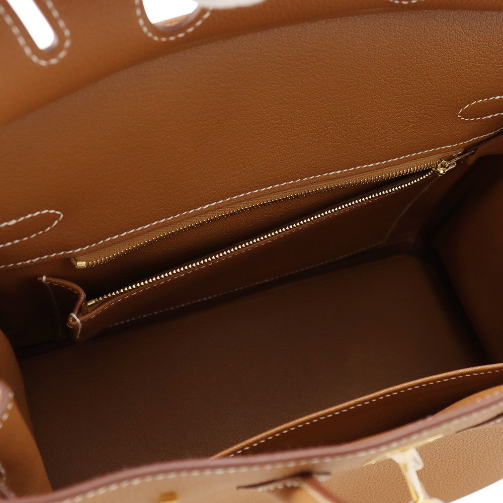 HERMES Birkin Gold Togo Leather Size 25