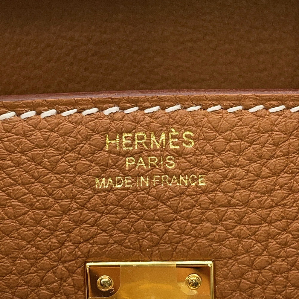 HERMES Birkin Gold Togo Leather Size 25