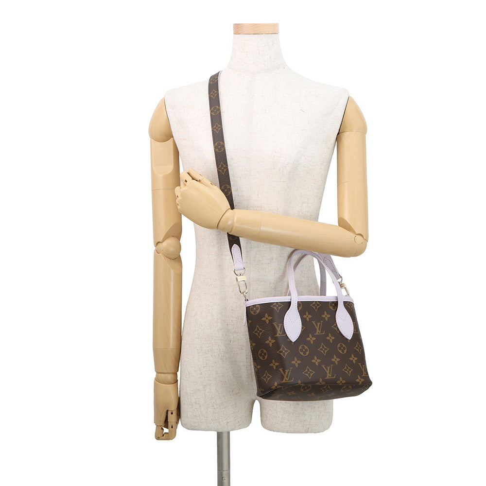 LOUIS VUITTON Neverfull・Inside Out Misty LilacM25656 Monogram Grain Leather Size BB