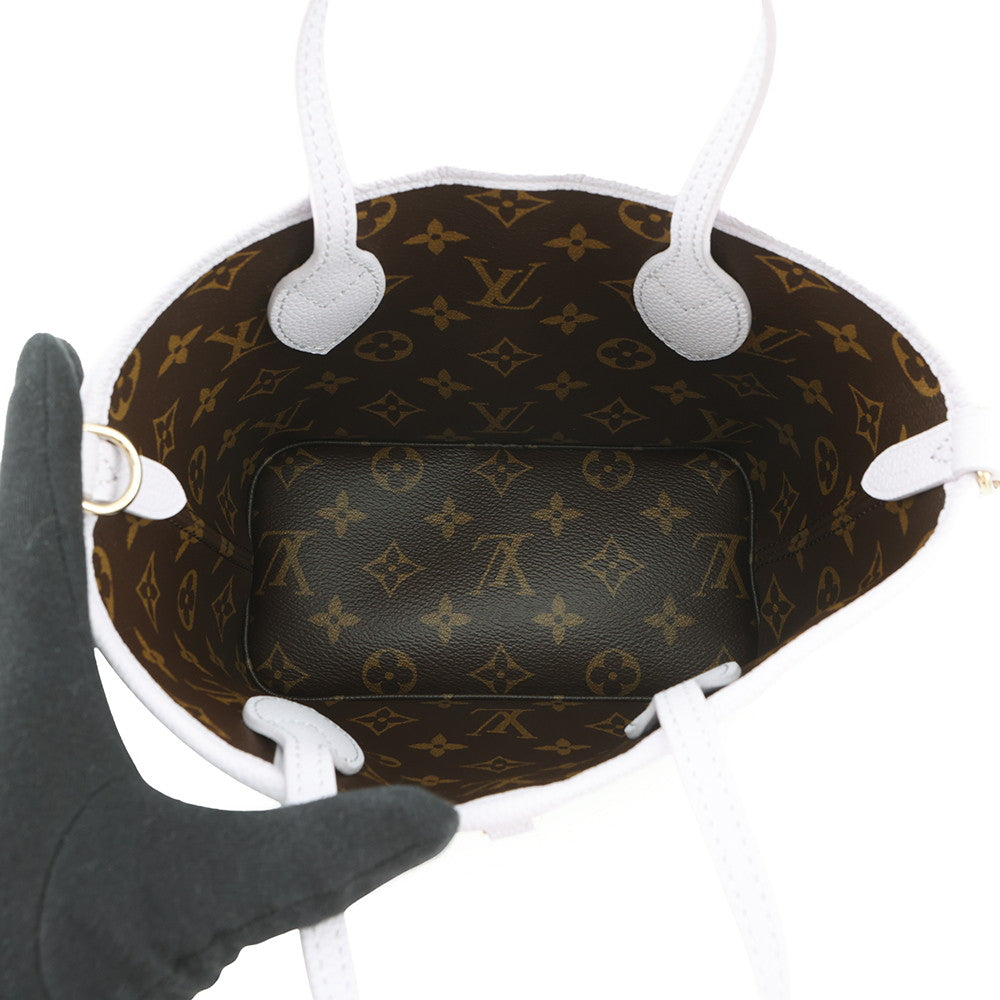 LOUIS VUITTON Neverfull・Inside Out Misty LilacM25656 Monogram Grain Leather Size BB