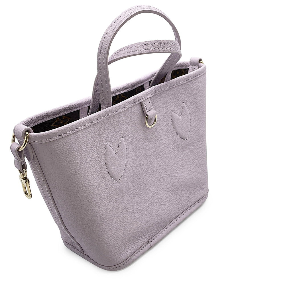 LOUIS VUITTON Neverfull・Inside Out Misty LilacM25656 Monogram Grain Leather Size BB