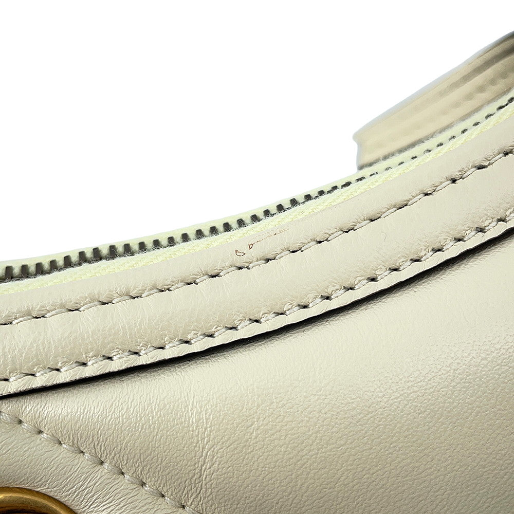 GUCCI GG Marmont ChainShoulder Bag Ivory777263 Leather Size Small