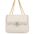 GUCCI Decorated Chain Shoulder Bag White850524 Leather