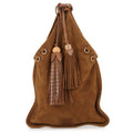 MIUMIU Handbag Brown5BA295 suede