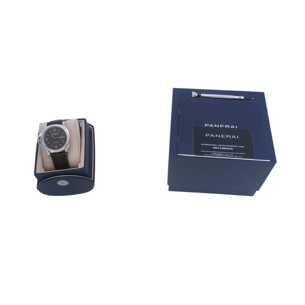 PANERAI Luminor Destro Otto Giorni W44mm Stainless Steel Cowchuck Black DialPAM01655