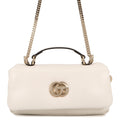 GUCCI GG Milano Top Handle Chain Shoulder Bag White806017 Leather