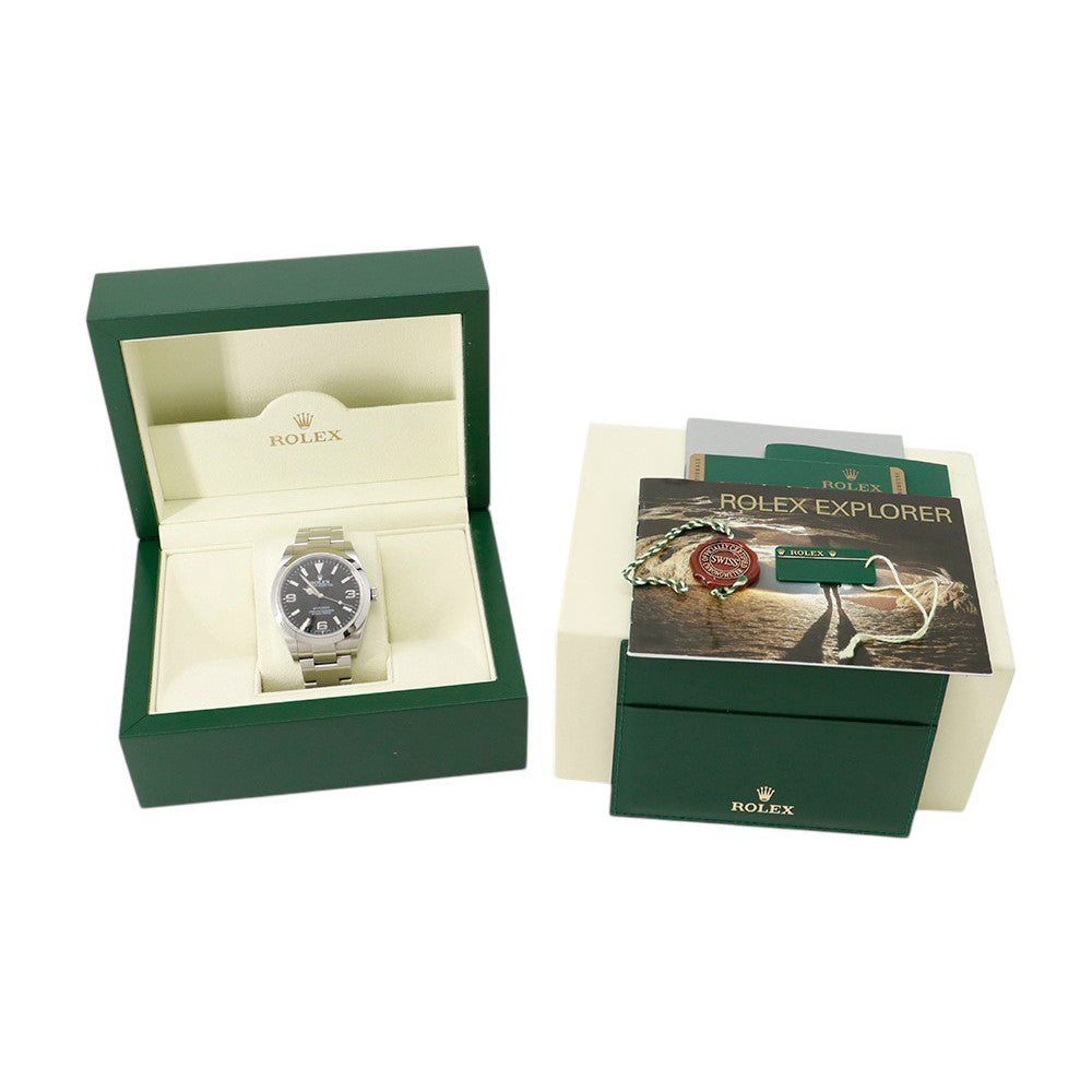 ROLEX ExplorerI W39mm Stainless Steel Black Dial214270