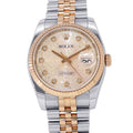 ROLEX Datejust W36mm Stainless Steel K18PG Pink Con Pewter Dial116231G