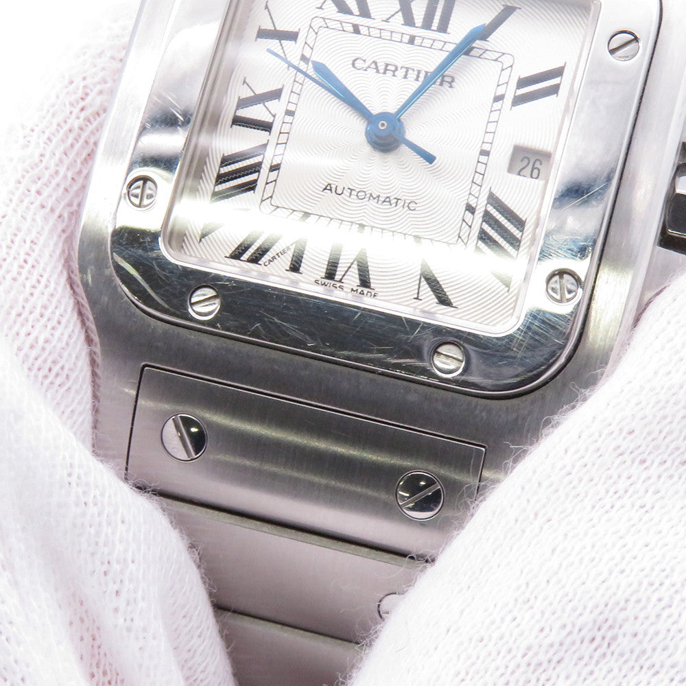 CARTIER Santos Garbe H40mm×W29mm Stainless Steel Silver DialW20055D6