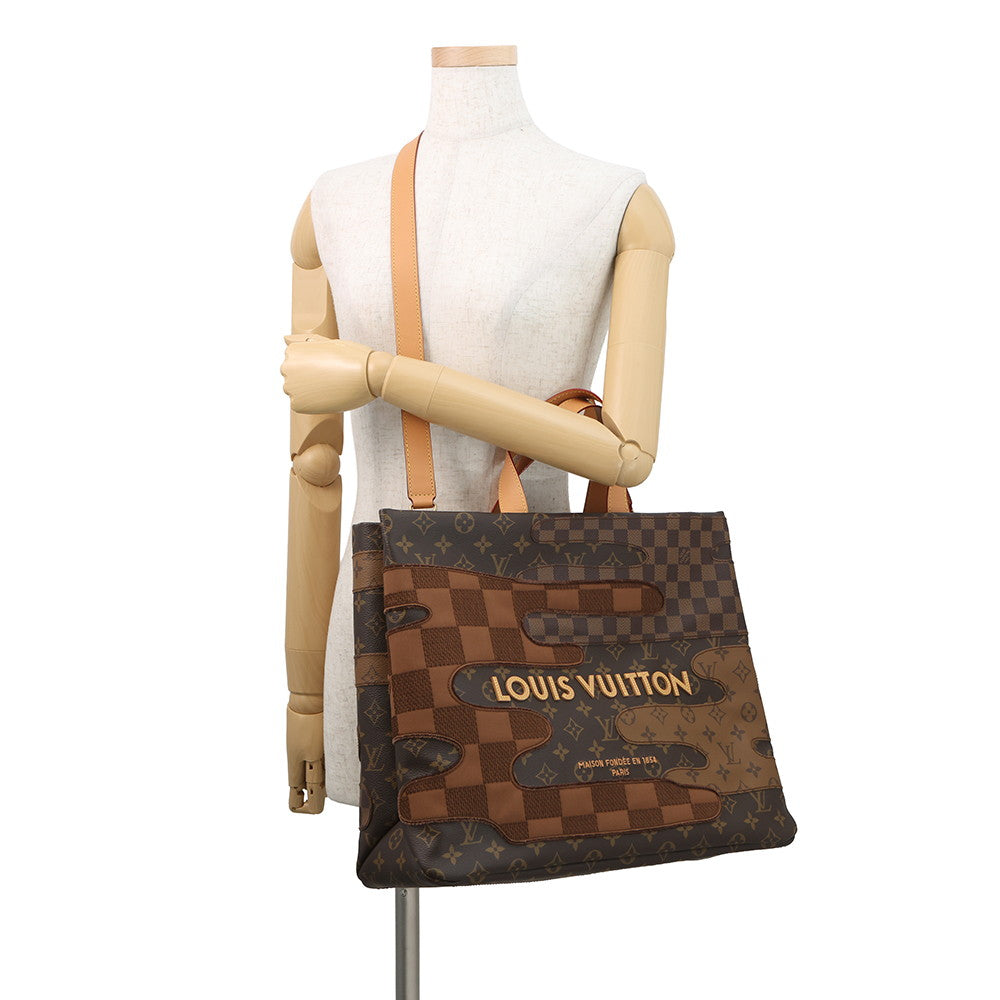 LOUIS VUITTON Shopper Tote NIGO Collaboration BrownM15274 Monogram・Landscape Size MM