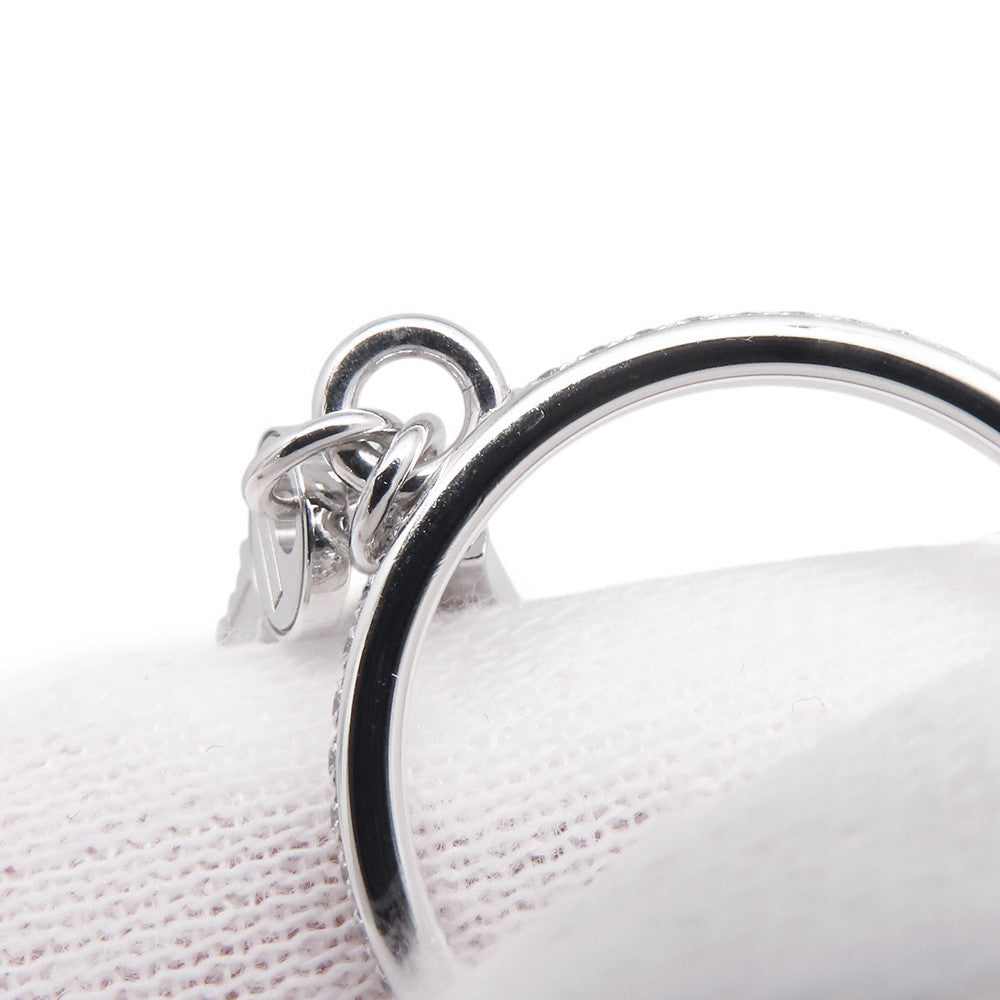 HERMES Kelly・Clochette Ring Size PM/49/#9 18K White Gold
