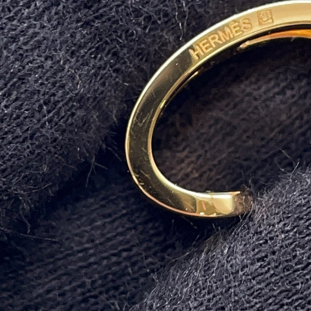 HERMES Pop Ash Ear Cuff New Gold Gold Plated Lacquer